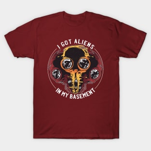 Aliens in the Basement T-Shirt